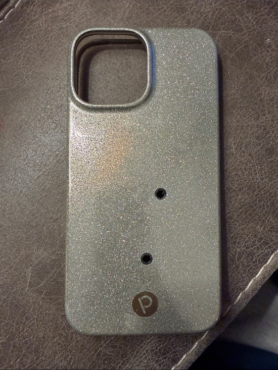 Loopy Case Other - Loopy Case Silver Glitter Phone Case with Sparkle Finish